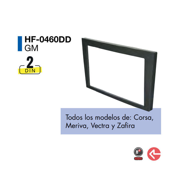 Imagen de Frente Para Autoestereo Chevrolet - 2 Din - Hf-0460Dd - Hf Audio